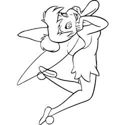 Coloring page: Tinker Bell (Animation Movies) #170504 - Free Printable Coloring Pages