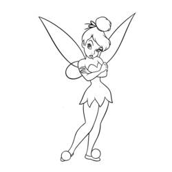 Coloring page: Tinker Bell (Animation Movies) #170534 - Free Printable Coloring Pages