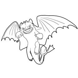 Coloring page: Toothless (Animation Movies) #179834 - Free Printable Coloring Pages