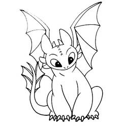 Coloring page: Toothless (Animation Movies) #179835 - Free Printable Coloring Pages