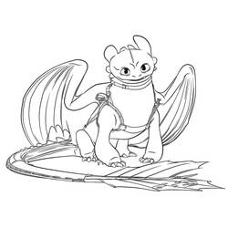Coloring page: Toothless (Animation Movies) #179839 - Free Printable Coloring Pages