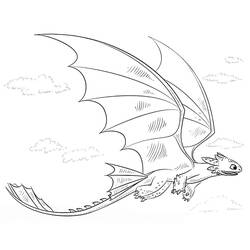 Coloring page: Toothless (Animation Movies) #179842 - Free Printable Coloring Pages