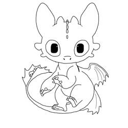 Coloring page: Toothless (Animation Movies) #179848 - Free Printable Coloring Pages