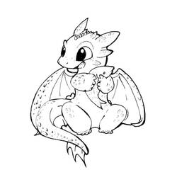 Coloring page: Toothless (Animation Movies) #179849 - Free Printable Coloring Pages