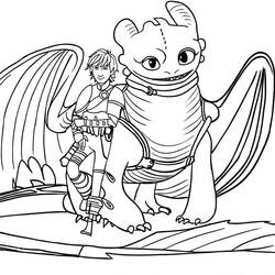 Coloring page: Toothless (Animation Movies) #179851 - Free Printable Coloring Pages