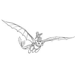 Coloring page: Toothless (Animation Movies) #179855 - Free Printable Coloring Pages