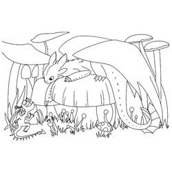 Coloring page: Toothless (Animation Movies) #179857 - Free Printable Coloring Pages