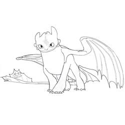 Coloring page: Toothless (Animation Movies) #179872 - Free Printable Coloring Pages