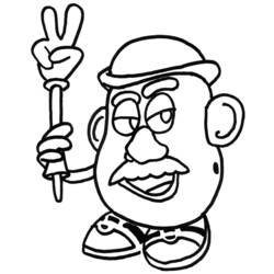 Coloring page: Toy Story: Mister Potato Head (Animation Movies) #45110 - Printable coloring pages