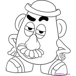 Coloring page: Toy Story: Mister Potato Head (Animation Movies) #45111 - Printable coloring pages
