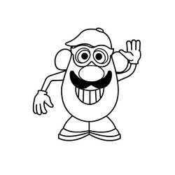 Coloring page: Toy Story: Mister Potato Head (Animation Movies) #45112 - Printable coloring pages