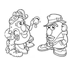 Coloring page: Toy Story: Mister Potato Head (Animation Movies) #45119 - Printable coloring pages