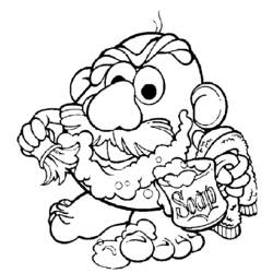 Coloring page: Toy Story: Mister Potato Head (Animation Movies) #45161 - Printable coloring pages