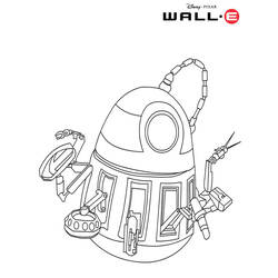 Coloring page: Wall-E (Animation Movies) #132013 - Free Printable Coloring Pages