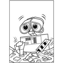 Coloring page: Wall-E (Animation Movies) #132116 - Free Printable Coloring Pages