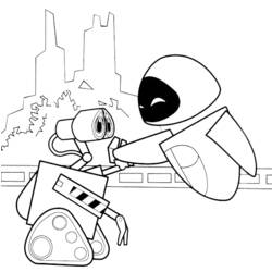 Coloring page: Wall-E (Animation Movies) #132147 - Free Printable Coloring Pages