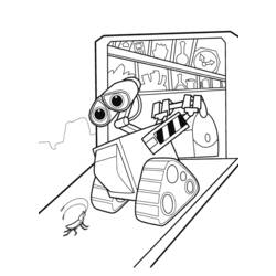 Coloring page: Wall-E (Animation Movies) #132151 - Free Printable Coloring Pages