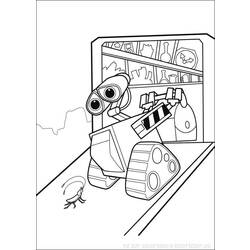 Coloring page: Wall-E (Animation Movies) #132213 - Free Printable Coloring Pages