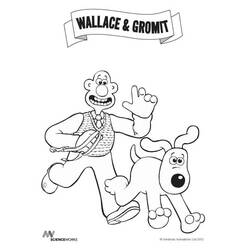 Coloring page: Wallace and Gromit (Animation Movies) #133461 - Printable coloring pages