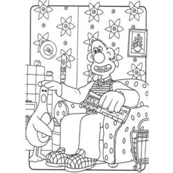 Coloring page: Wallace and Gromit (Animation Movies) #133462 - Printable coloring pages
