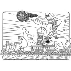 Coloring page: Wallace and Gromit (Animation Movies) #133466 - Printable coloring pages