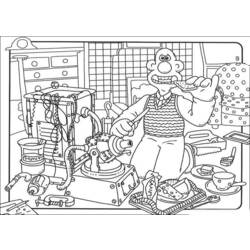 Coloring page: Wallace and Gromit (Animation Movies) #133475 - Printable coloring pages