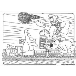 Coloring page: Wallace and Gromit (Animation Movies) #133478 - Printable coloring pages