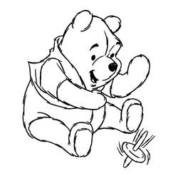 Coloring page: Winnie the Pooh (Animation Movies) #28609 - Printable coloring pages