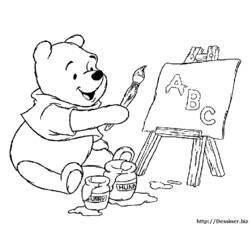 Coloring page: Winnie the Pooh (Animation Movies) #28619 - Printable coloring pages