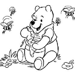 Coloring page: Winnie the Pooh (Animation Movies) #28629 - Printable coloring pages