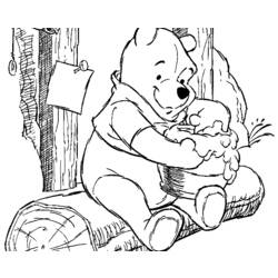 Coloring page: Winnie the Pooh (Animation Movies) #28864 - Free Printable Coloring Pages