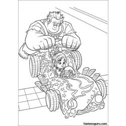 Coloring page: Wreck-It Ralph (Animation Movies) #130616 - Printable coloring pages