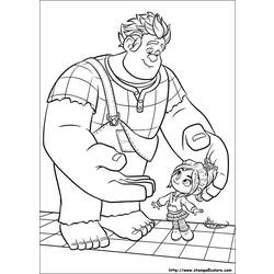 Coloring page: Wreck-It Ralph (Animation Movies) #130623 - Printable coloring pages