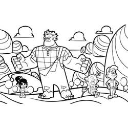 Coloring page: Wreck-It Ralph (Animation Movies) #130673 - Printable coloring pages