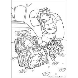 Coloring page: Wreck-It Ralph (Animation Movies) #130694 - Free Printable Coloring Pages