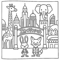 Zootopia (Animation Movies) coloring page #221694 to print and color