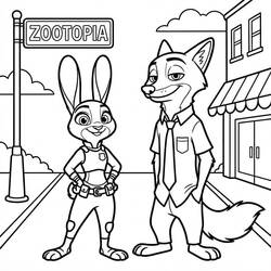 Zootopia (Animation Movies) coloring page #221697 to print and color