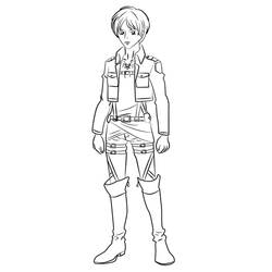 Attack on Titan (Anime and Manga) coloring page #182972 to print and color