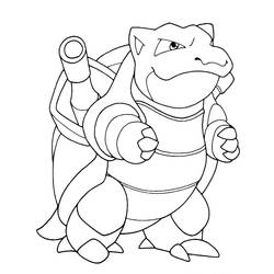 Coloring pages: Blastoise - Free Printable Coloring Pages