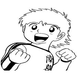 Coloring pages: Captain Tsubasa - Free Printable Coloring Pages