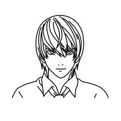 Coloring pages: Death Note - Free Printable Coloring Pages