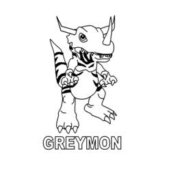 Digimon (Anime and Manga) coloring page #51440 to print and color