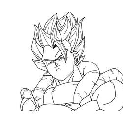 Coloring pages: Gogeta from Dragon Ball Z - Free Printable Coloring Pages