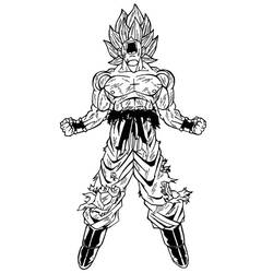 Goku (Anime and Manga) coloring page #201367 to print and color