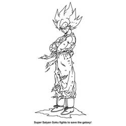Goku (Anime and Manga) coloring page #201373 to print and color