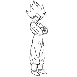 Goku (Anime and Manga) coloring page #201379 to print and color