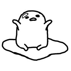 Coloring pages: Gudetama - Free Printable Coloring Pages