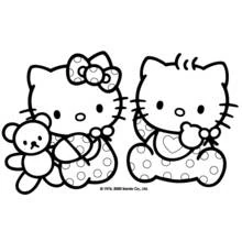 Hello Kitty (Anime and Manga) coloring page #36739 to print and color
