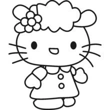 Hello Kitty (Anime and Manga) coloring page #36757 to print and color