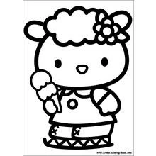 Hello Kitty (Anime and Manga) coloring page #36759 to print and color